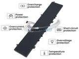 69Wh Battery for Lenovo L18M4PF1 15.36V 4 Cells