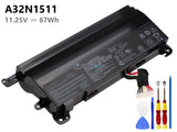 11.25V 67Wh Asus A32N1511 battery